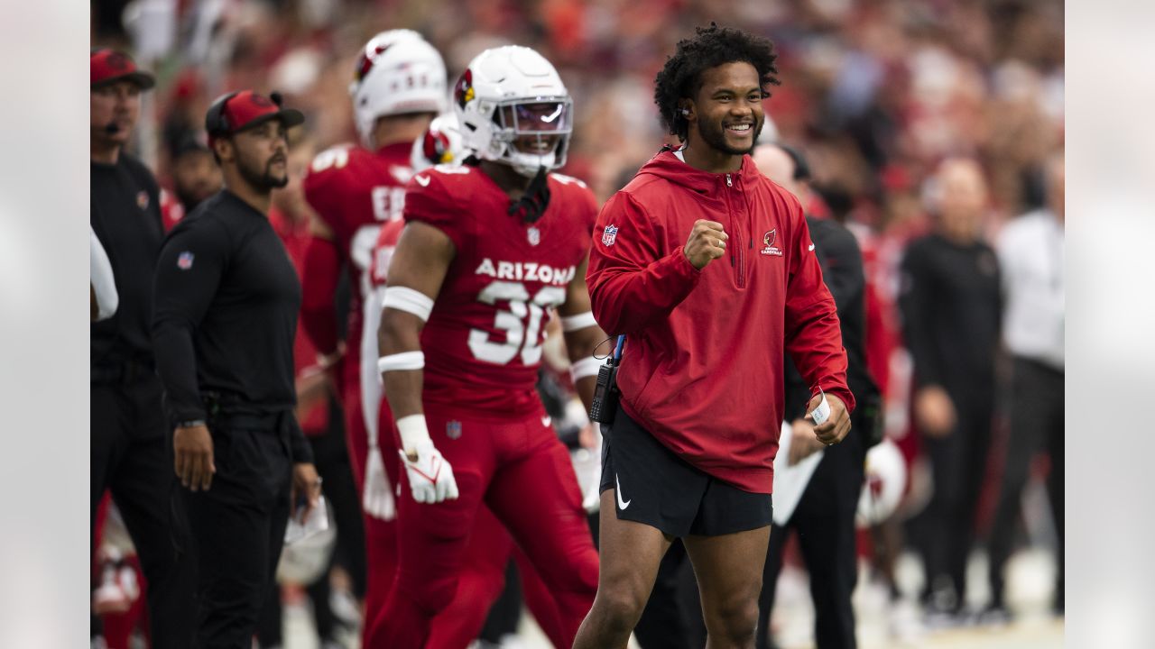 Arizona Cardinals wide receiver Andy Isabella practices a kickoff return  before a football game Sunday, Sept 19, 2021, in Glendale, AZ. (AP  Photo/Darryl Webb Stock Photo - Alamy