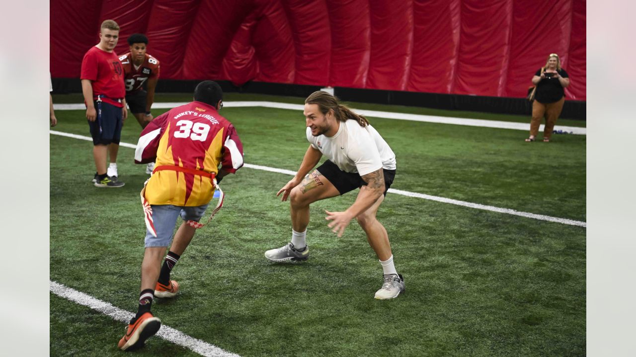 Photos: Arizona Cardinals host Mikey's League youth football camp