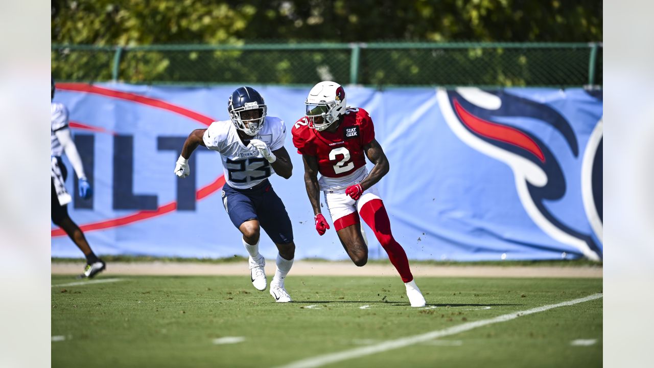 Arizona Cardinals compete in joint practice against Tennessee Titans