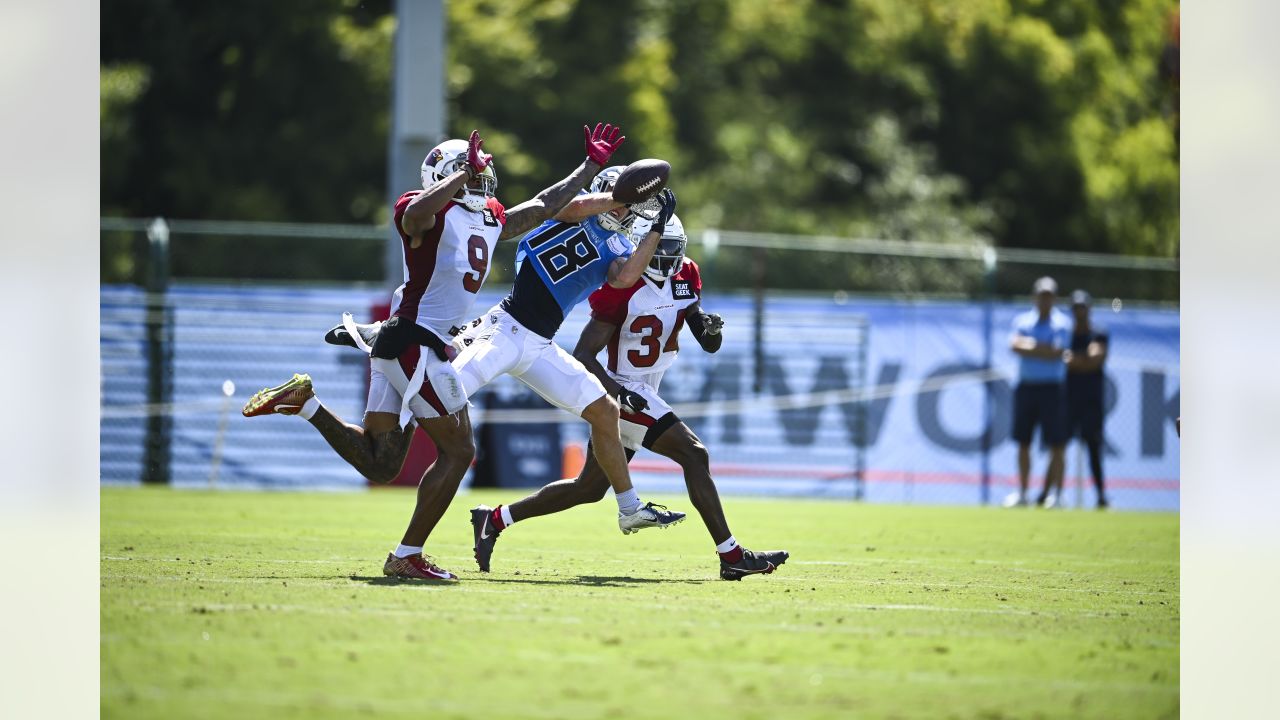 Arizona Cardinals compete in joint practice against Tennessee Titans