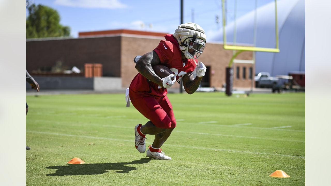 Arizona Cardinals' David Johnson (31) stretches during an NFL football  practice, Wednesday, May 29, 2019, in Tempe, Ariz. (AP Photo/Matt York  Stock Photo - Alamy