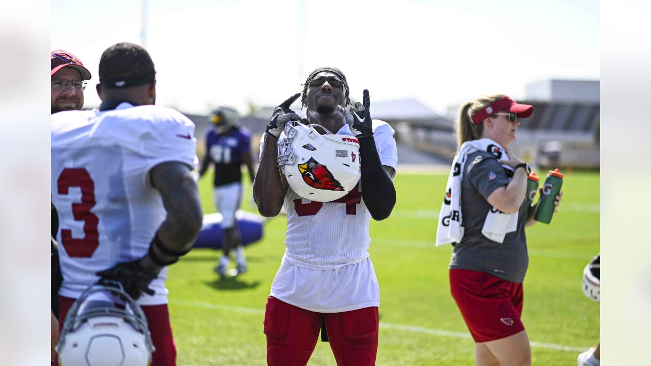 Arizona Cardinals guard Hayden Howerton (75) in action against the  Minnesota Vikings during the first half of an NFL preseason football game  Saturday, Aug. 26, 2023 in Minneapolis. (AP Photo/Stacy Bengs Stock