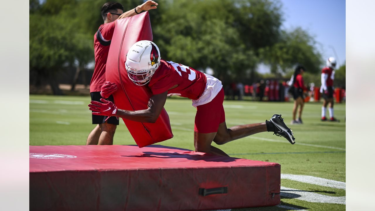 Arizona Cardinals David Johnson (31) smiles during an NFL football  organized team activity, Tuesday, May 30, 2017, at the Cardinals' training  facility in Tempe, Ariz. (AP Photo/Matt York Stock Photo - Alamy