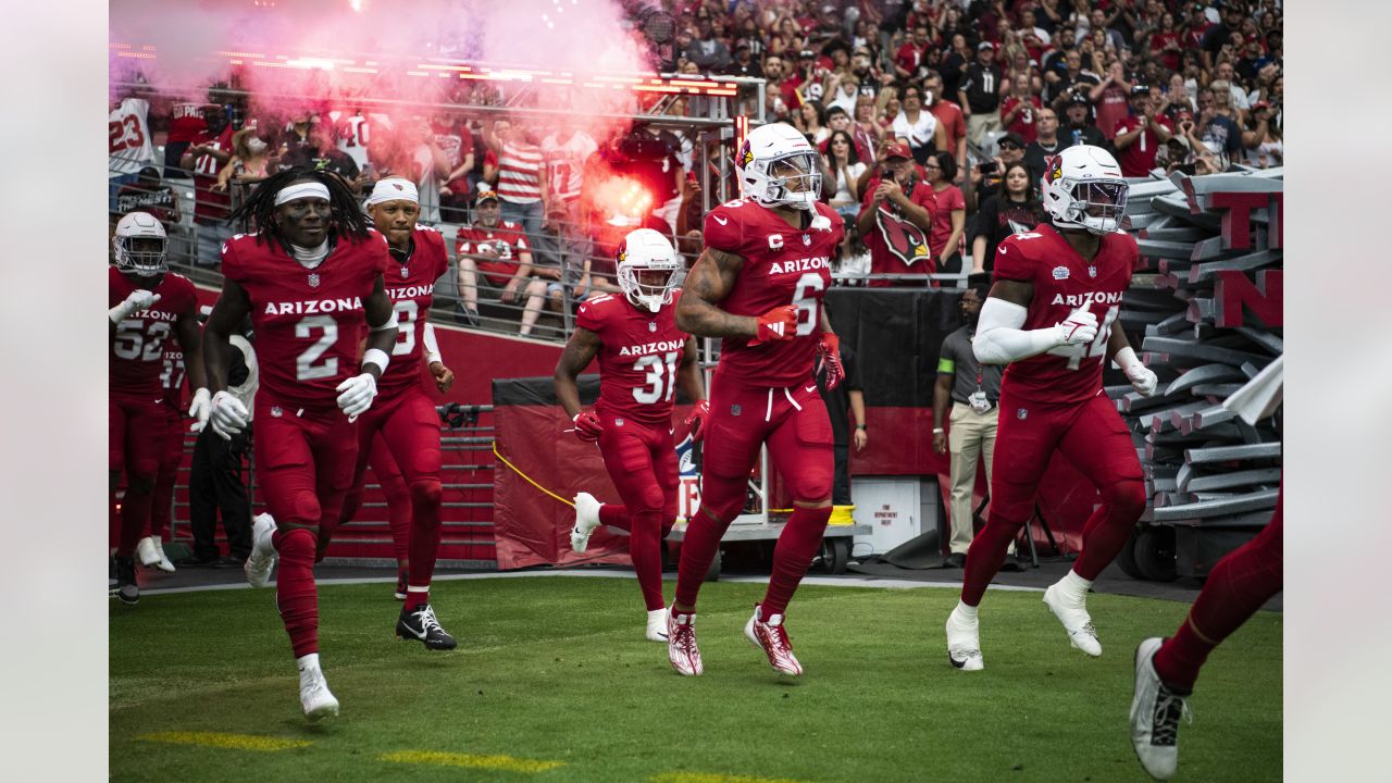 Arizona Cardinals safety Budda Baker (3) warms up before an NFL football  game against the New Orleans Saints, Thursday, Oct. 20, 2022, in Glendale,  Ariz. (AP Photo/Rick Scuteri Stock Photo - Alamy