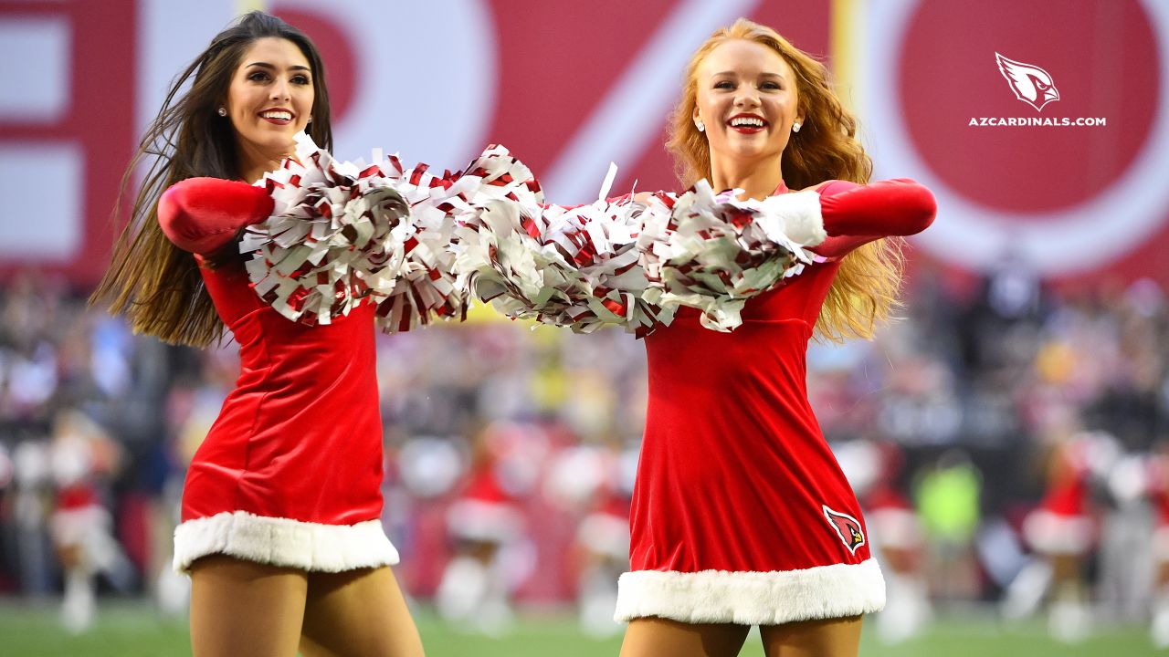 Images of the Cardinals cheerleaders during the Week 16 matchup at State Farm Stadium