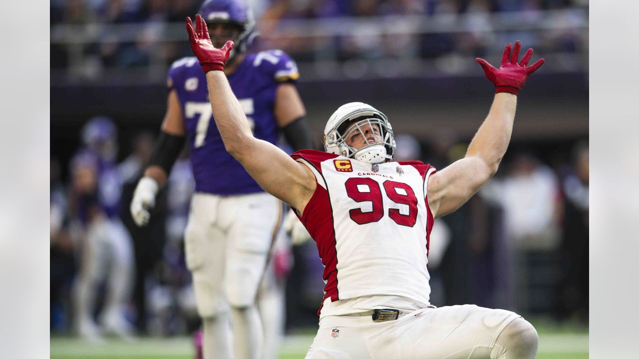 Arizona Cardinals defensive end J.J. Watt (99) in his three point