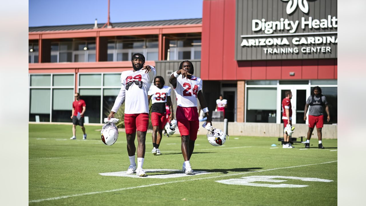 Arizona Cardinals' David Johnson (31) stretches during an NFL football  practice, Wednesday, May 29, 2019, in Tempe, Ariz. (AP Photo/Matt York  Stock Photo - Alamy