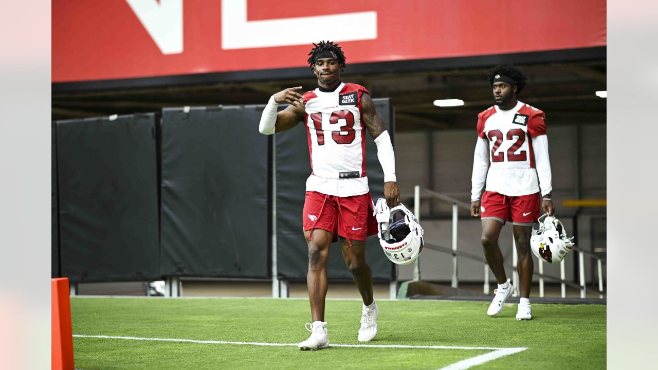 Arizona Cardinals' David Johnson (31) runs drills during the teams' NFL  football training camp, Thursday, July 25, 2019, in Glendale, Ariz. (AP  Photo/Matt York Stock Photo - Alamy