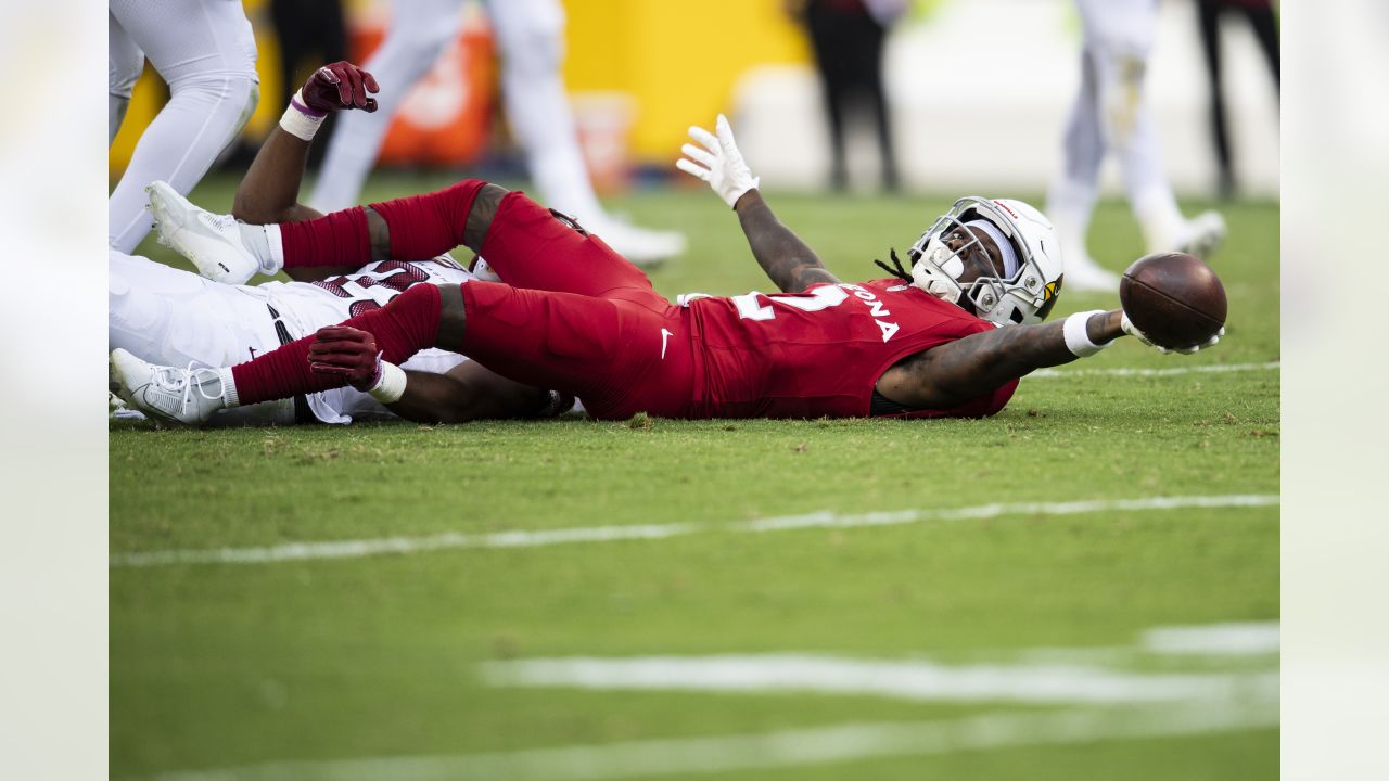 PHOENIX, AZ - SEPTEMBER 25: Arizona Cardinals linebacker Dennis Gardeck (45)  warming up during the N