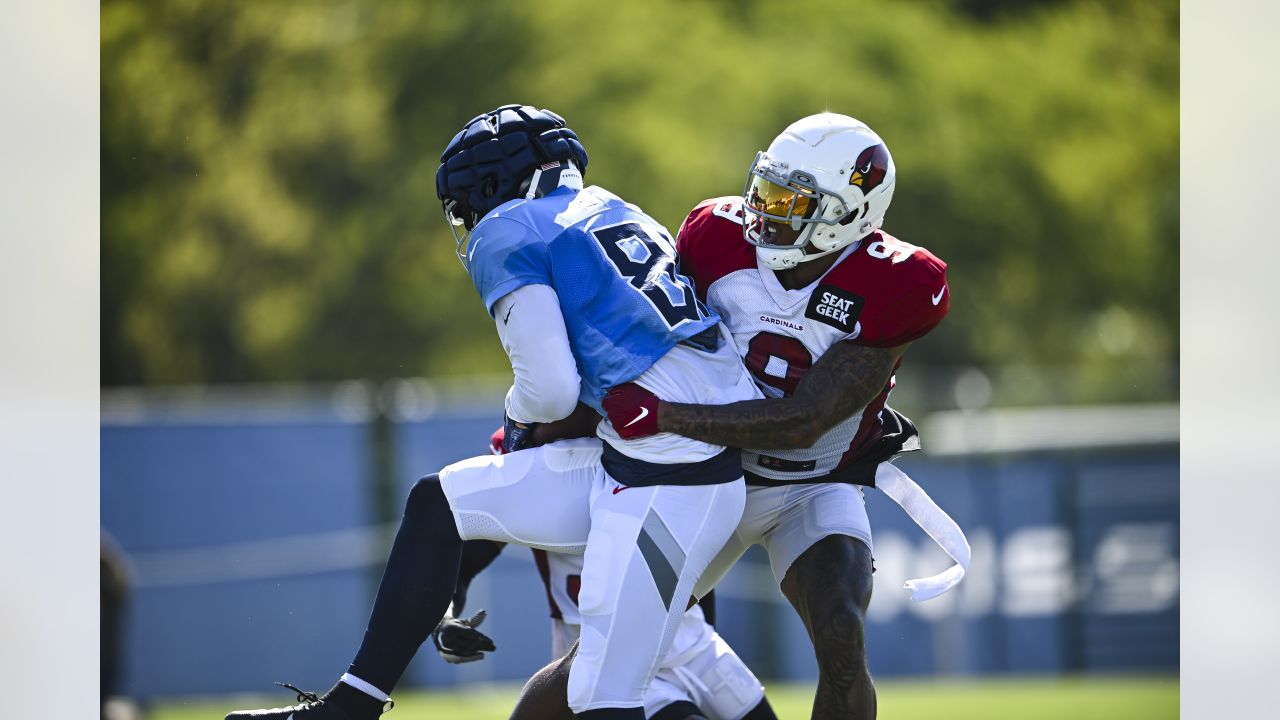 Arizona Cardinals compete in joint practice against Tennessee Titans