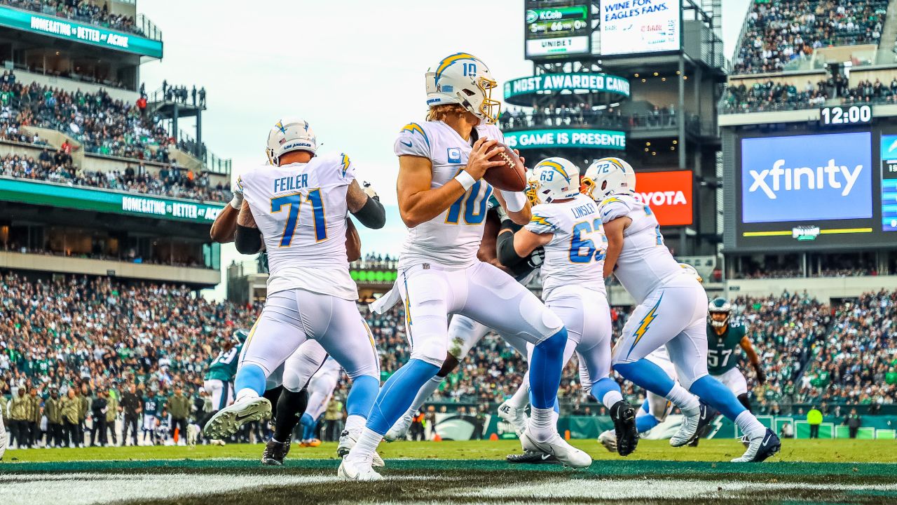 Chargers Matchup History Philadelphia Eagles