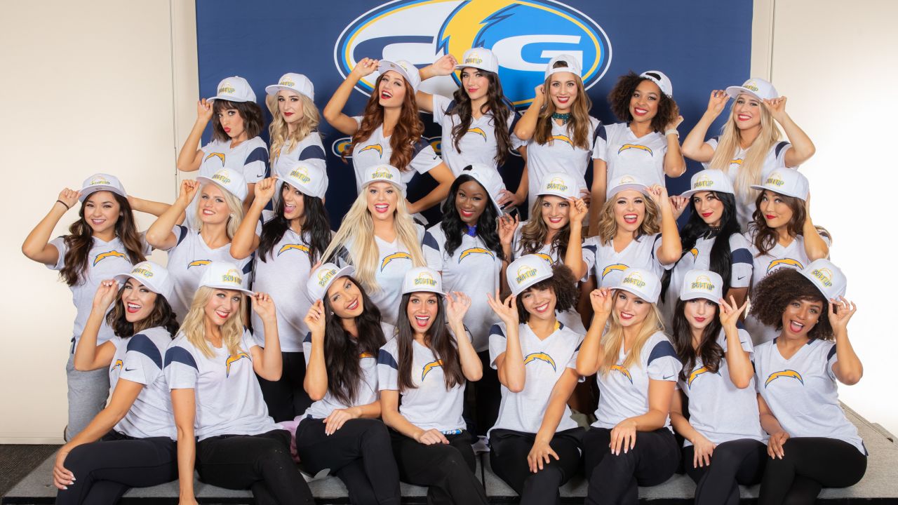 Charger Girls Cheer on the Bolts