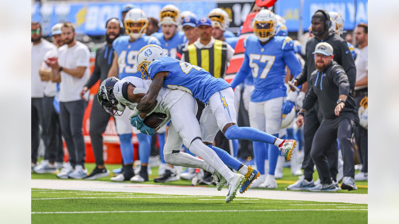 Photo: Chargers versus Jaguars at TIAA Bank Field in Jacksonville, Florida.  - JAX20230114019 