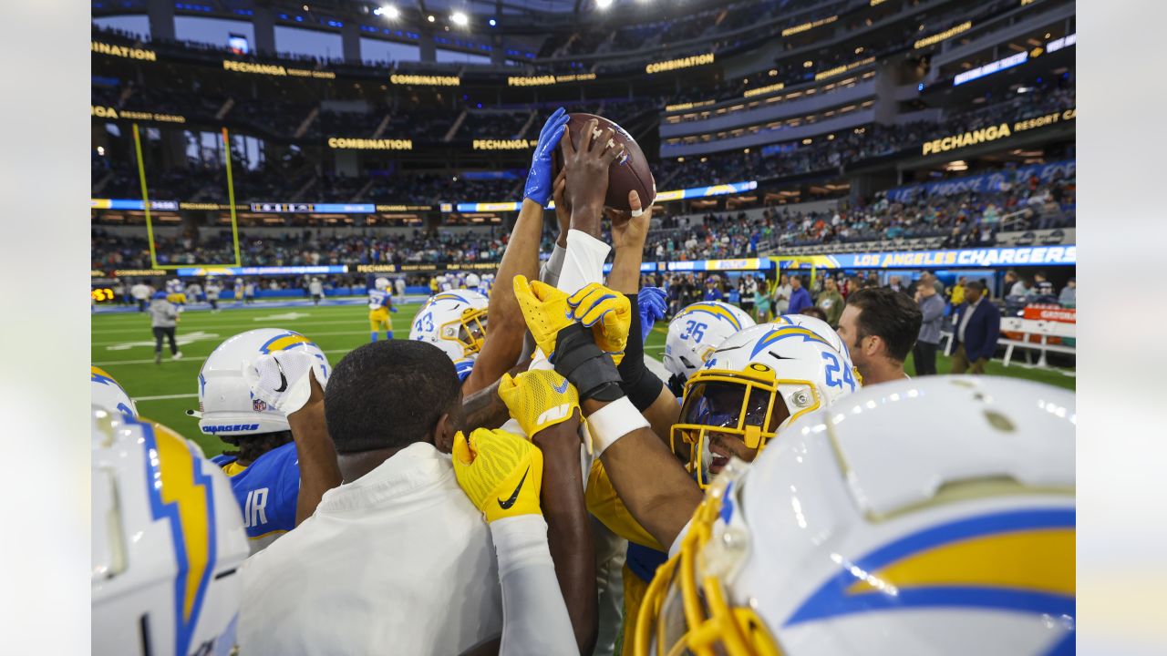 Los Angeles Chargers fans flock to SoFi Stadium for season opener against  Dolphins