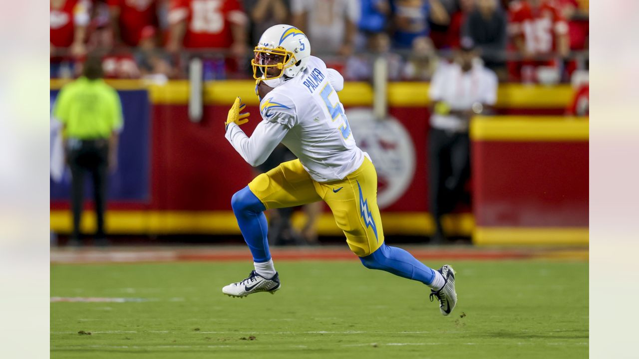 KJ Hill Los Angeles Chargers Nike Game-Used #84 White Jersey vs. Kansas  City Chiefs on September 26 2021