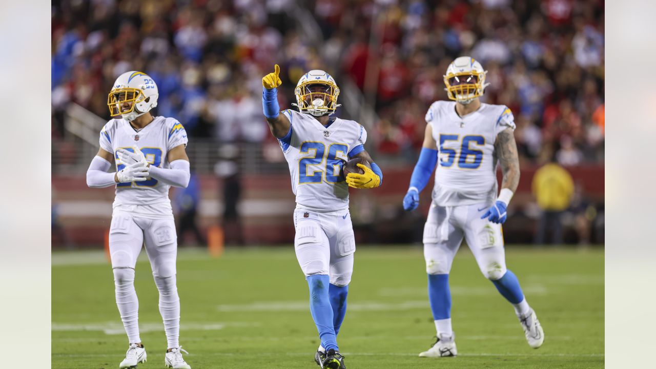 Tre McKitty Los Angeles Chargers Game-Used #88 White Jersey vs. San  Francisco 49ers on November 13 2022