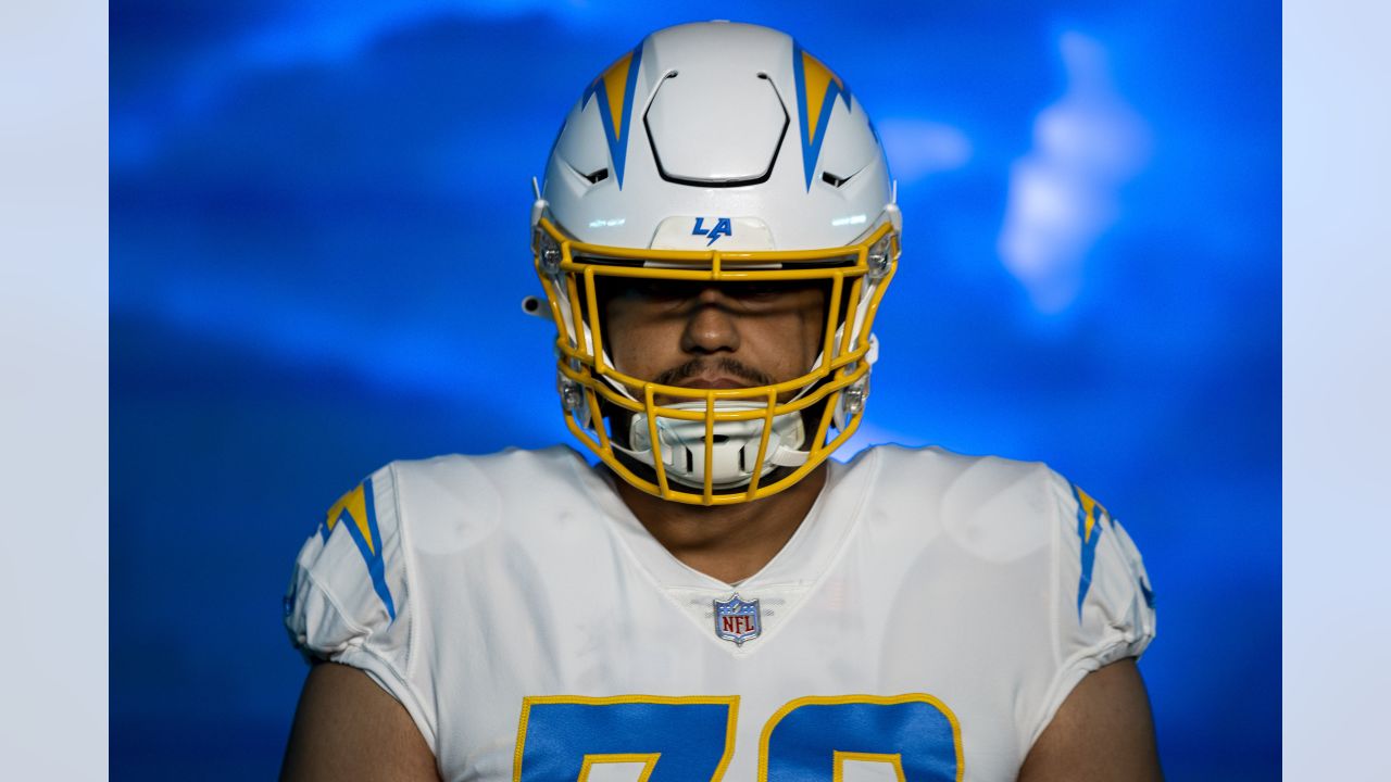 Los Angeles Chargers wide receiver Joshua Palmer (5) participates in a  drill during the NFL football team's training camp, Saturday, July 29,  2023, in Costa Mesa, Calif. (AP Photo/Ashley Landis Stock Photo - Alamy