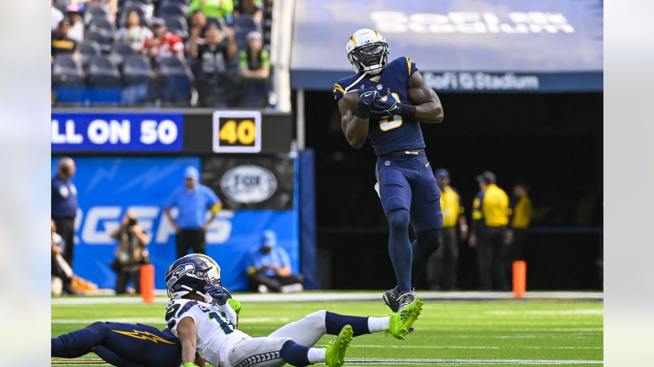 CLEVELAND, OH - OCTOBER 09: Los Angeles Chargers defensive end Morgan Fox  (56) leaves the field following the National Football League game between  the Los Angeles Chargers and Cleveland Browns on October