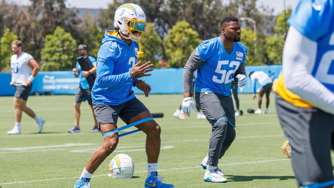 Los Angeles Chargers safety Derwin James Jr. runs a drill during the NFL  football team's camp in Costa Mesa, Calif., Tuesday, June 13, 2023. (AP  Photo/Jae C. Hong Stock Photo - Alamy