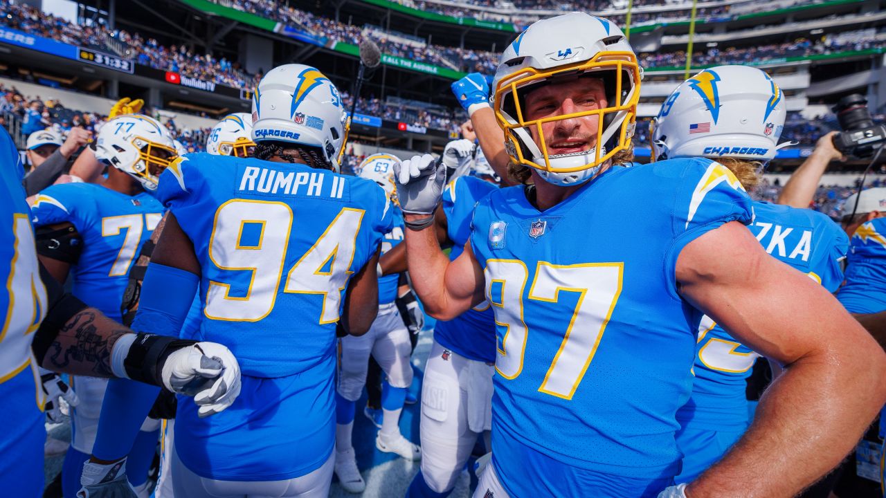 Los Angeles Rams wide receiver Tyler Hudson (86) catches the ball before an  NFL preseason football game against the Los Angeles Chargers, Saturday,  Aug. 12, 2023, in Inglewood, Calif. (AP Photo/Kyusung Gong