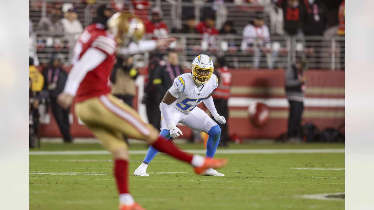 Tre McKitty Los Angeles Chargers Game-Used #88 White Jersey vs. San  Francisco 49ers on November 13 2022