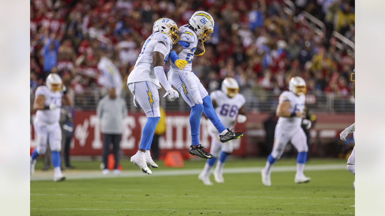 Tre McKitty Los Angeles Chargers Game-Used #88 White Jersey vs. San  Francisco 49ers on November 13 2022