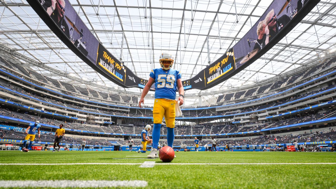 Los Angeles Chargers fans flock to SoFi Stadium for season opener