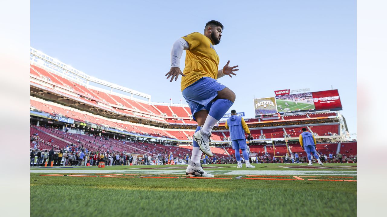 Los Angeles Chargers tight end Tre' McKitty (88) before an NFL football  game against the San Francisco 49ers in Santa Clara, Calif., Sunday, Nov.  13, 2022. (AP Photo/Jed Jacobsohn Stock Photo - Alamy