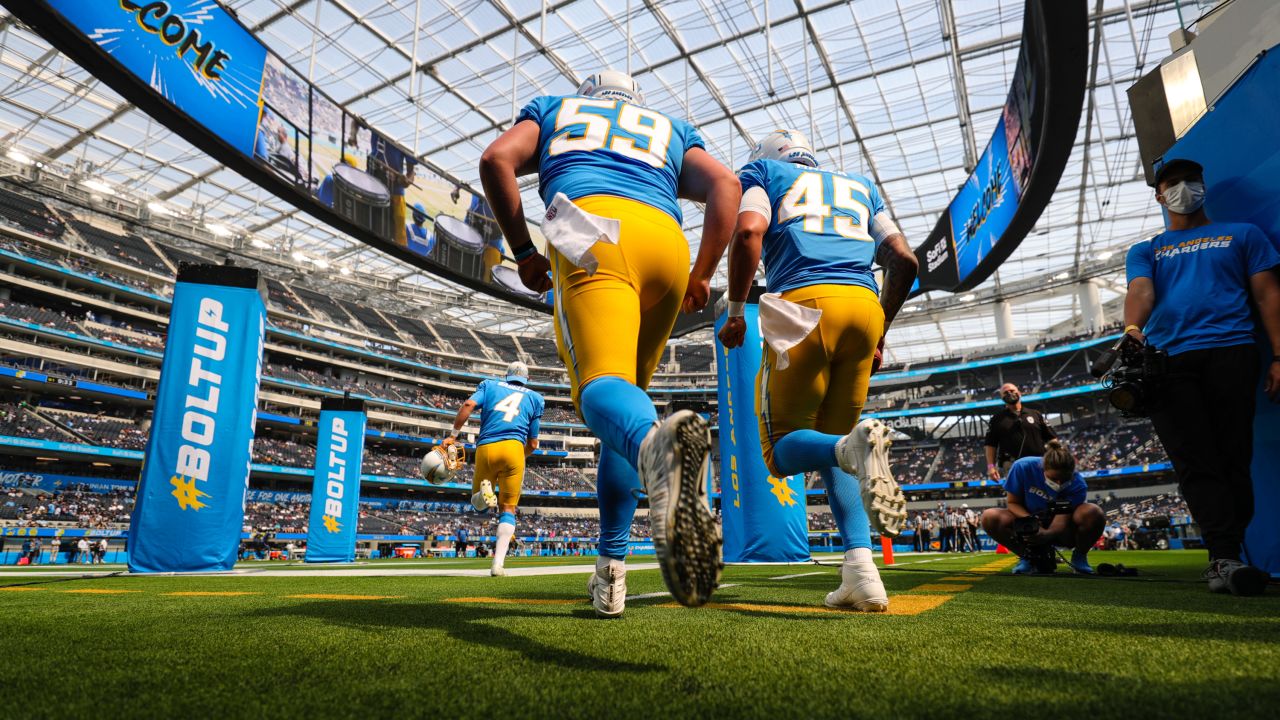 Los Angeles Chargers fans flock to SoFi Stadium for season opener