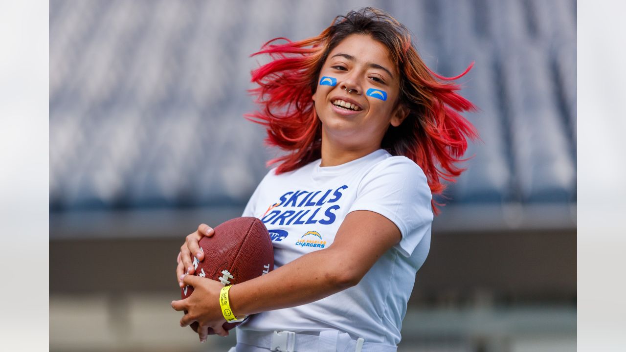 Los Angeles Rams Community  Rams & Chargers team up to host the LA Girls Flag  Football League of Champions Super Bowl