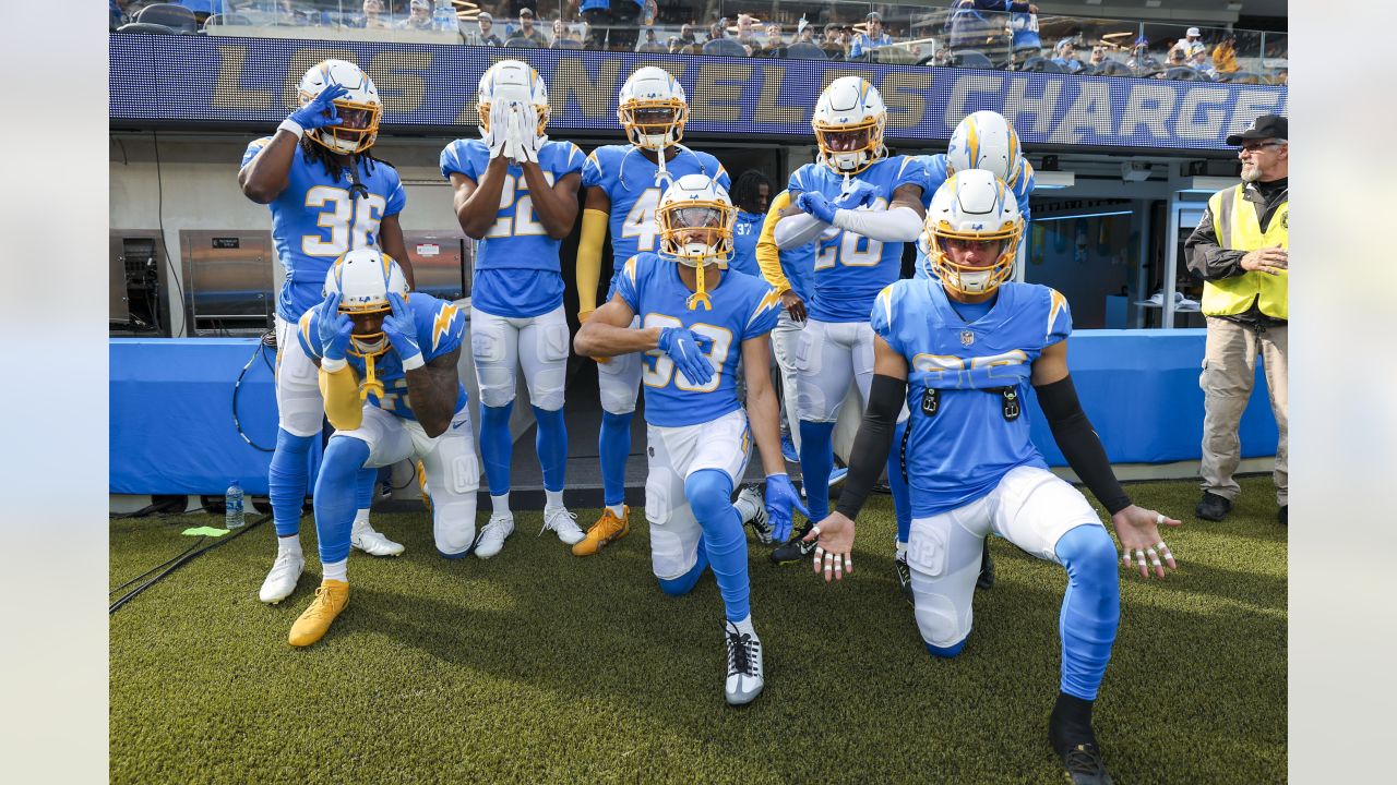 Los Angeles Rams and Los Angeles Chargers jerseys on display at the  Equipment Room team store atf SoFi Stadium, Monday, May 24, 2021, in  Inglewood, C Stock Photo - Alamy