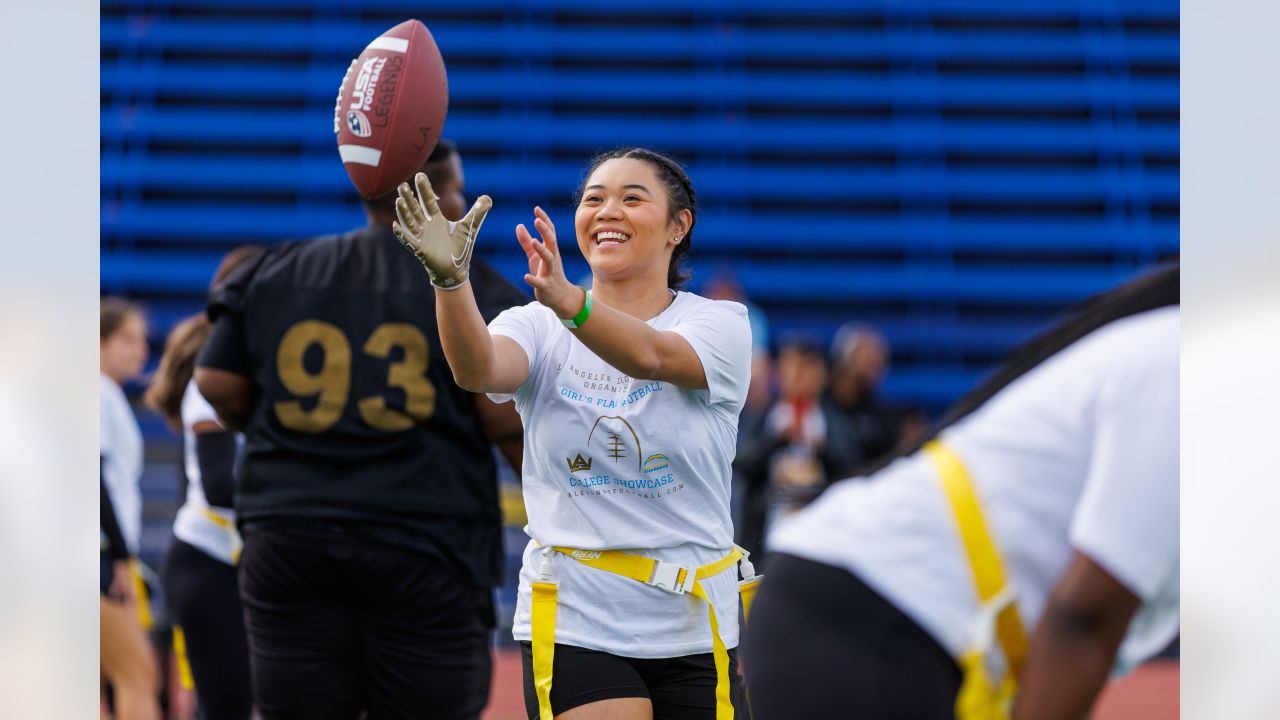 Rams and Chargers Unveil Jerseys for Girls Flag Football League – Los  Angeles Sentinel