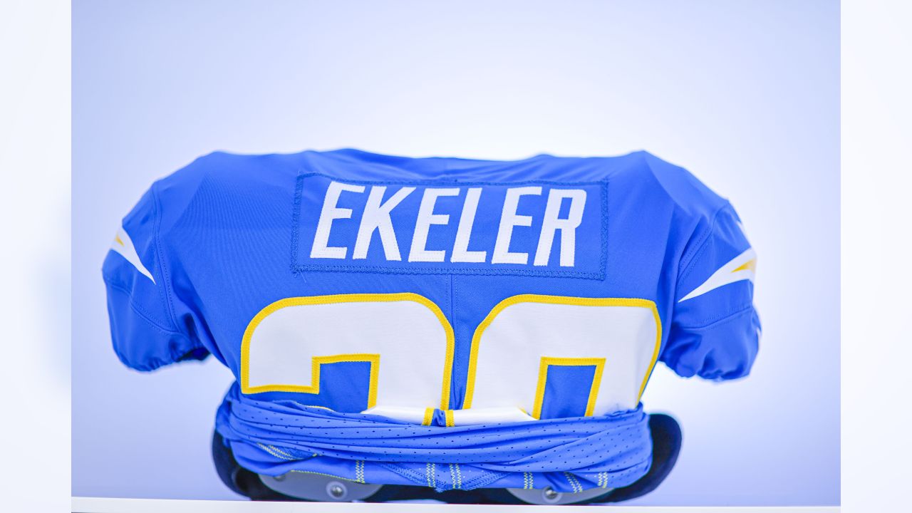 Los Angeles Rams and Los Angeles Chargers jerseys on display at the  Equipment Room team store atf SoFi Stadium, Monday, May 24, 2021, in  Inglewood, C Stock Photo - Alamy