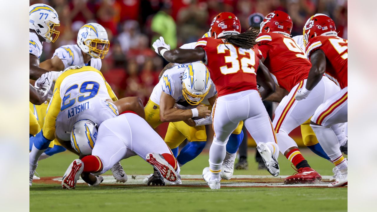 KJ Hill Los Angeles Chargers Nike Game-Used #84 White Jersey vs. Kansas  City Chiefs on September 26 2021