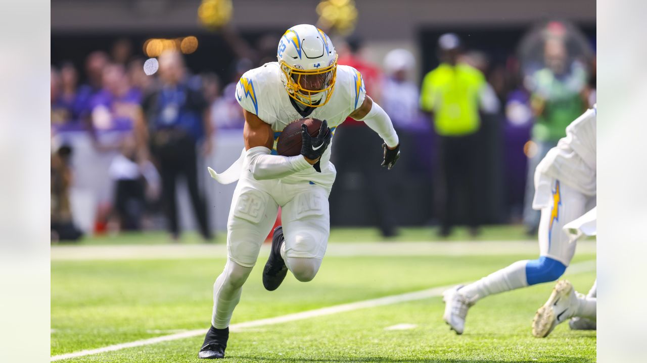 Los Angeles Chargers wide receiver Keenan Allen runs against the Carolina  Panthers during an NFL football game Sunday, Sept. 27, 2020, in Inglewood,  Calif. (AP Photo/Alex Gallardo Stock Photo - Alamy