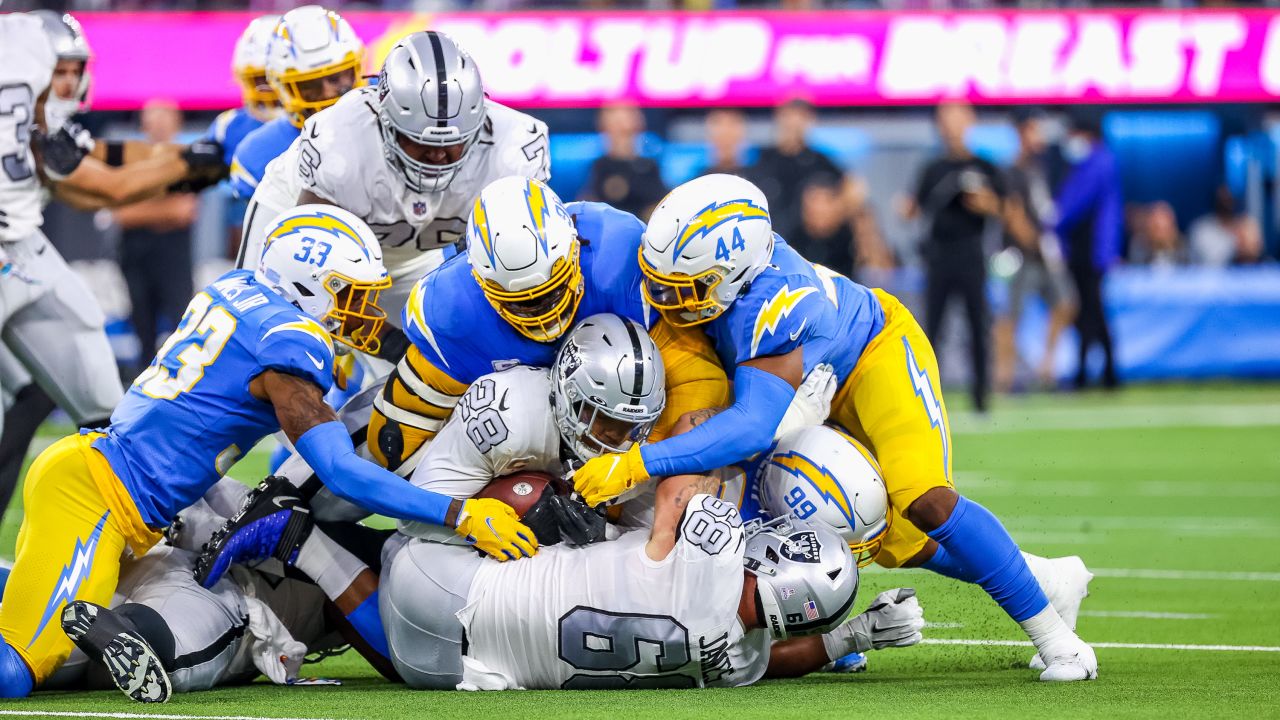 Las Vegas Raiders at Los Angeles Chargers on October 4, 2021