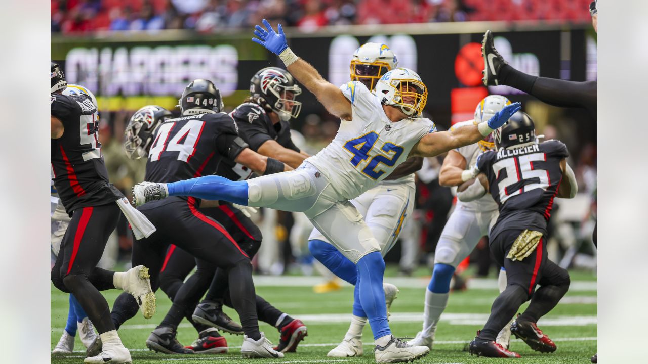 Los Angeles Chargers vs. Atlanta Falcons. Fans support on NFL Game