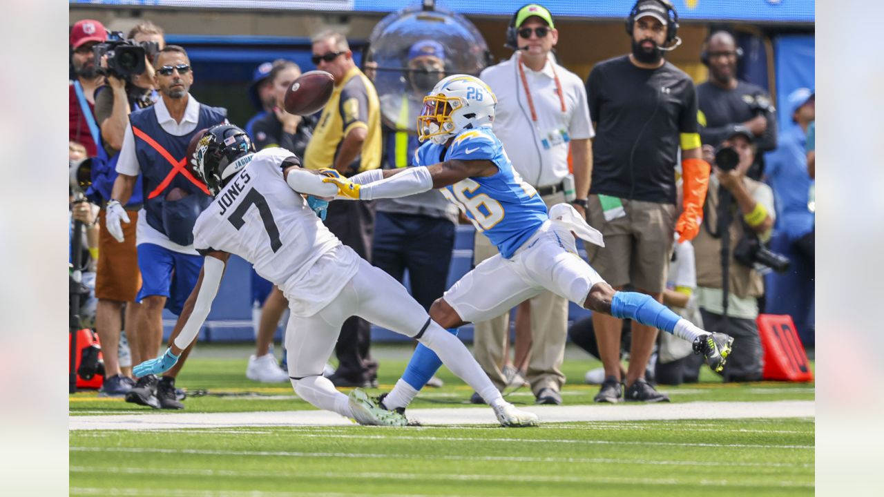 Photo: Chargers versus Jaguars at TIAA Bank Field in Jacksonville, Florida.  - JAX20230114019 