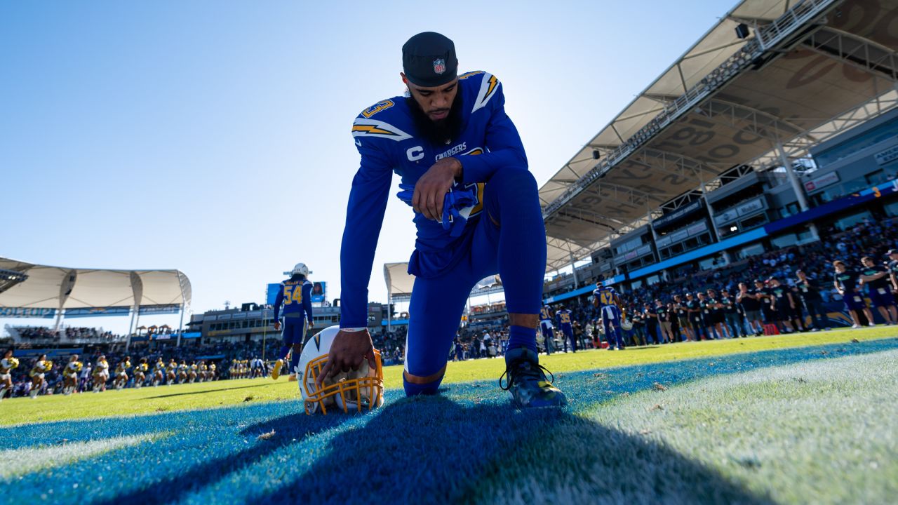 Oakland, California, USA. 11th Nov, 2018. Los Angeles Chargers wide  receiver Keenan Allen (13) celebrates touchdown on Sunday, November 11,  2018, at Oakland-Alameda County Coliseum in Oakland, California. The  Chargers defeated the