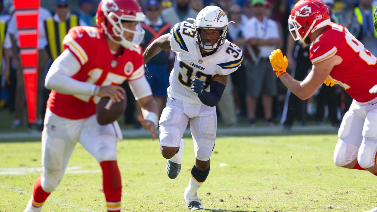 Los Angeles Chargers safety Derwin James Jr (33) during training camp on  Tuesday, Aug 17, 2021, in Costa Mesa, Calif. (Dylan Stewart/Image of Sport  vi Stock Photo - Alamy