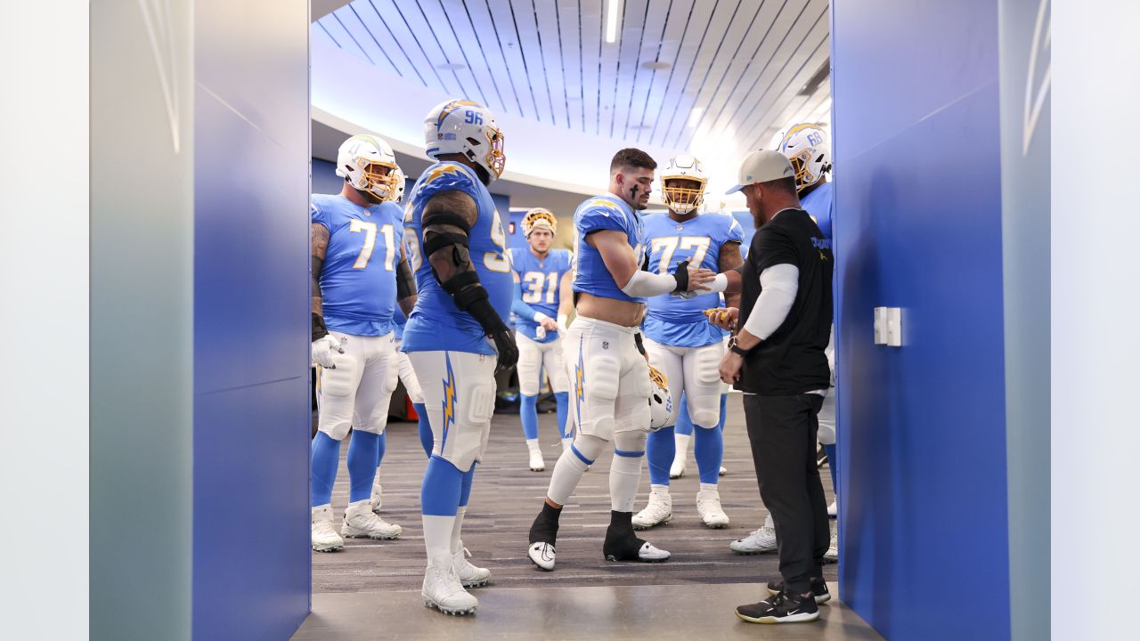 Inglewood, United States. 24th May, 2021. Los Angeles Rams and Los Angeles  Chargers jerseys on display at the Equipment Room team store atf SoFi  Stadium, Monday, May 24, 2021, in Inglewood, Calif.