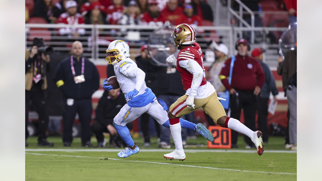 Tre McKitty Los Angeles Chargers Game-Used #88 White Jersey vs. San  Francisco 49ers on November 13 2022