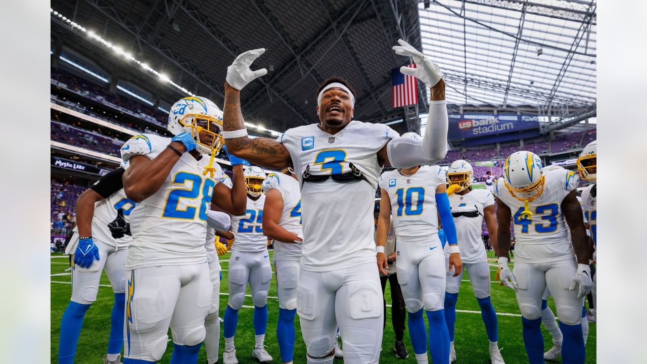 Dallas Cowboys wide receiver Simi Fehoko (81) smiles as he enters the field  before a preseason NFL football game against the Los Angeles Chargers  Saturday, Aug. 20, 2022, in Inglewood, Calif. (AP