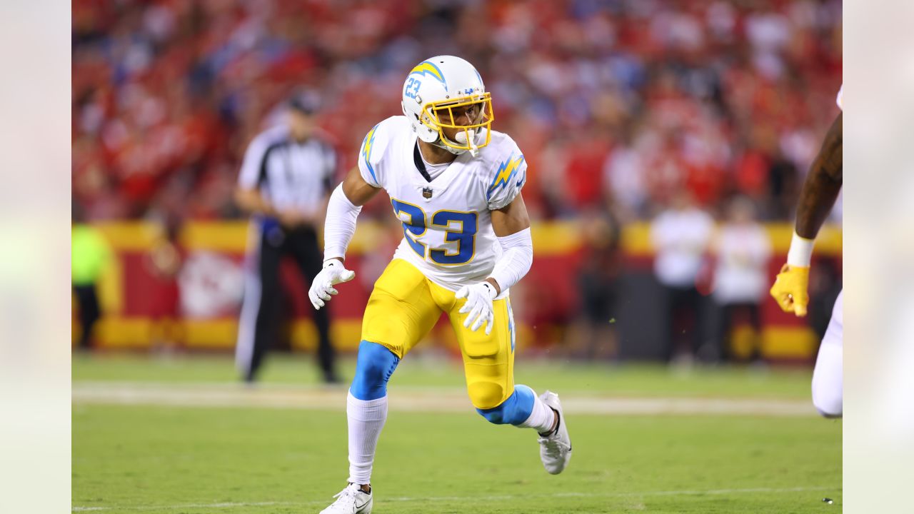 KJ Hill Los Angeles Chargers Nike Game-Used #84 White Jersey vs. Kansas  City Chiefs on September 26 2021