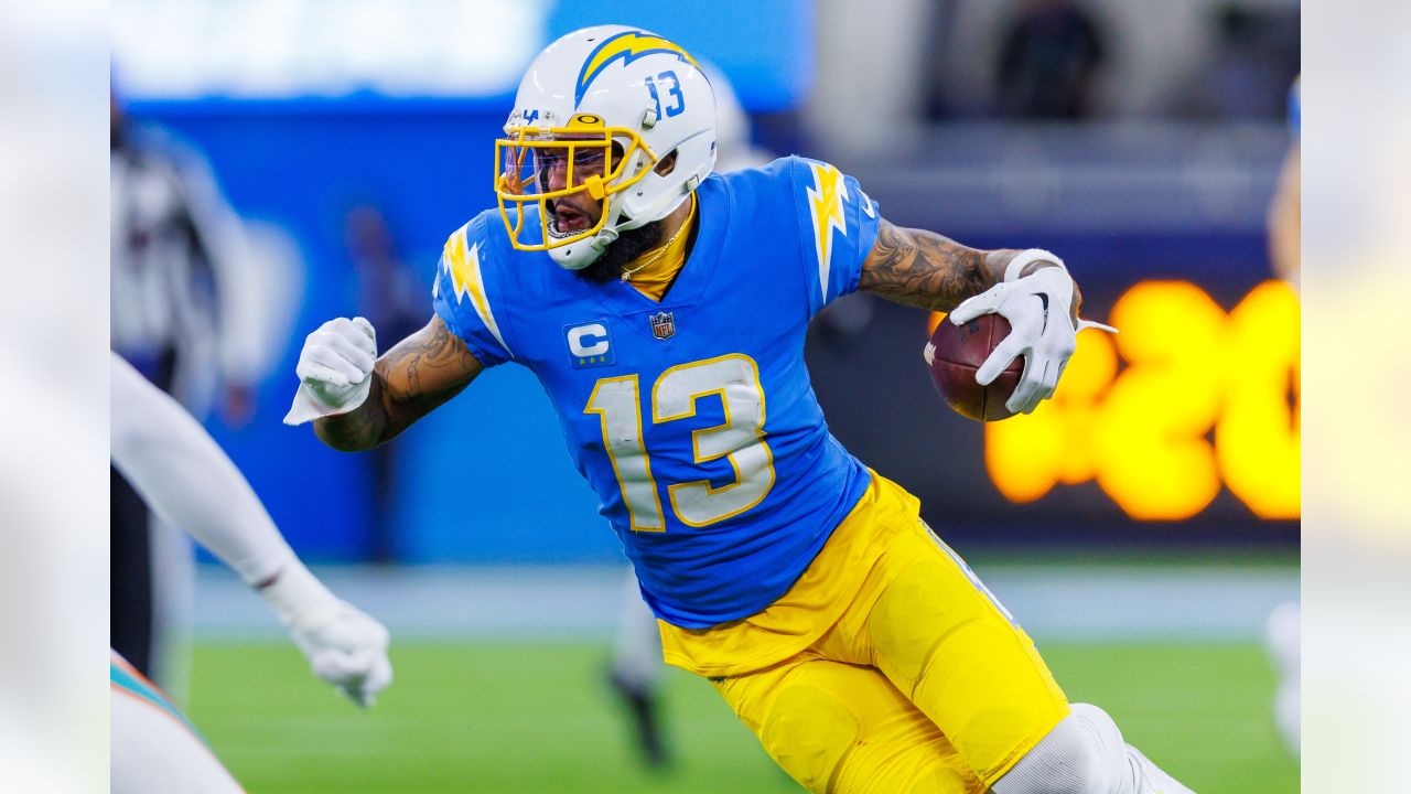 Keenan Allen Los Angeles Chargers Game-Used #13 White Jersey vs. Detroit  Lions on September 15