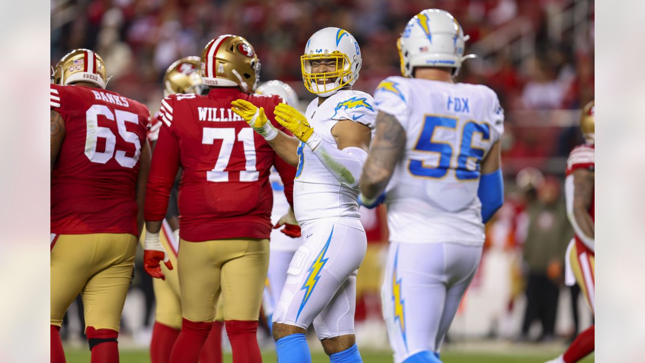 Tre McKitty Los Angeles Chargers Game-Used #88 White Jersey vs. San  Francisco 49ers on November 13 2022