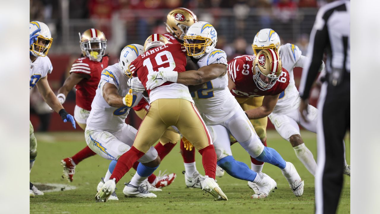 Tre McKitty Los Angeles Chargers Game-Used #88 White Jersey vs. San  Francisco 49ers on November 13 2022