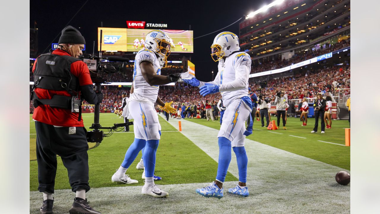 Tre McKitty Los Angeles Chargers Game-Used #88 White Jersey vs. San  Francisco 49ers on November 13 2022