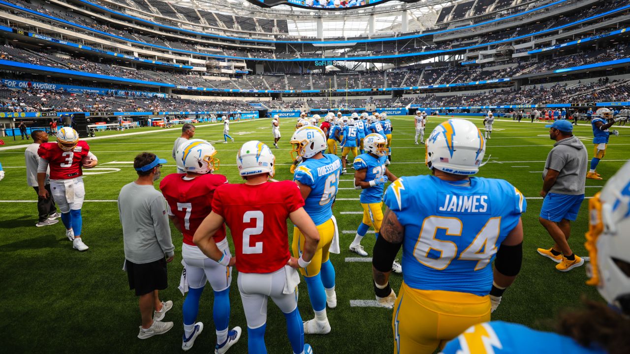 Los Angeles Chargers fans flock to SoFi Stadium for season opener