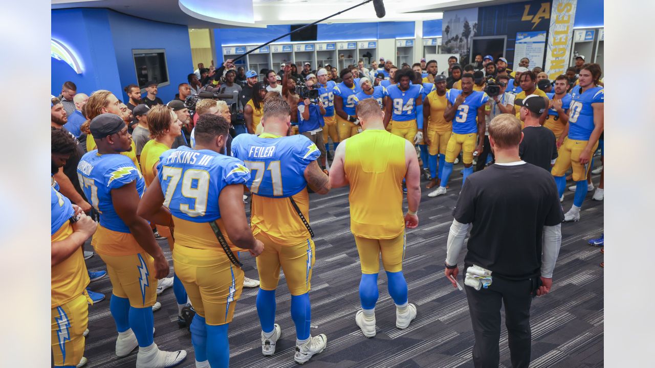 Photos: Bolts Celebrate MNF Win at SoFi Stadium